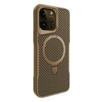 Buy Magnetic Shockproof iPhone Case with 360° Rotatable Invisible Ring Stand, Slim Armor Design Compatible with MagSafe - MASON at Caseles-iPhone 17 Pro Max, Black