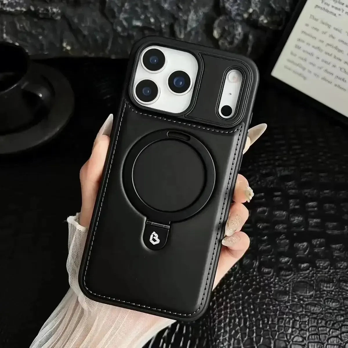Buy Classic Leather Phone Case, Support MagSafe Wireless Charging, Premium Leather,iPhone Case - MATEO at Caseles-iPhone 17 Pro Max, Mateo-Brown