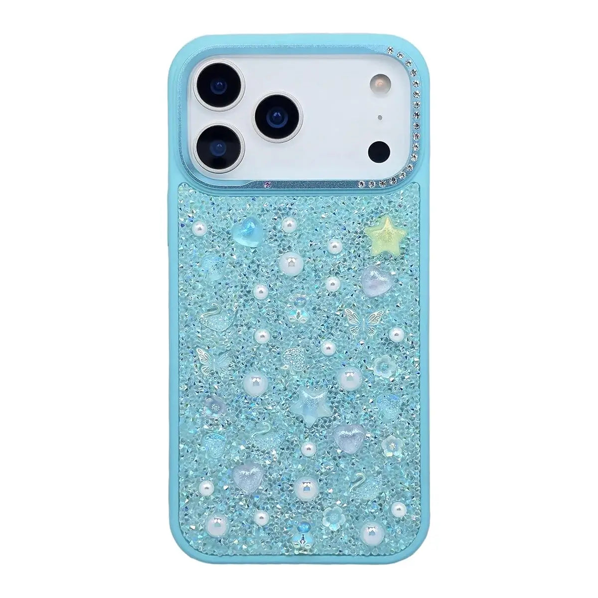 Buy Iridescent Feather Glitter Case for iPhone: MagSafe Compatible, Slim Anti-Drop Shield - LUMI at Caseles-iPhone 17 Pro Max, Light Green