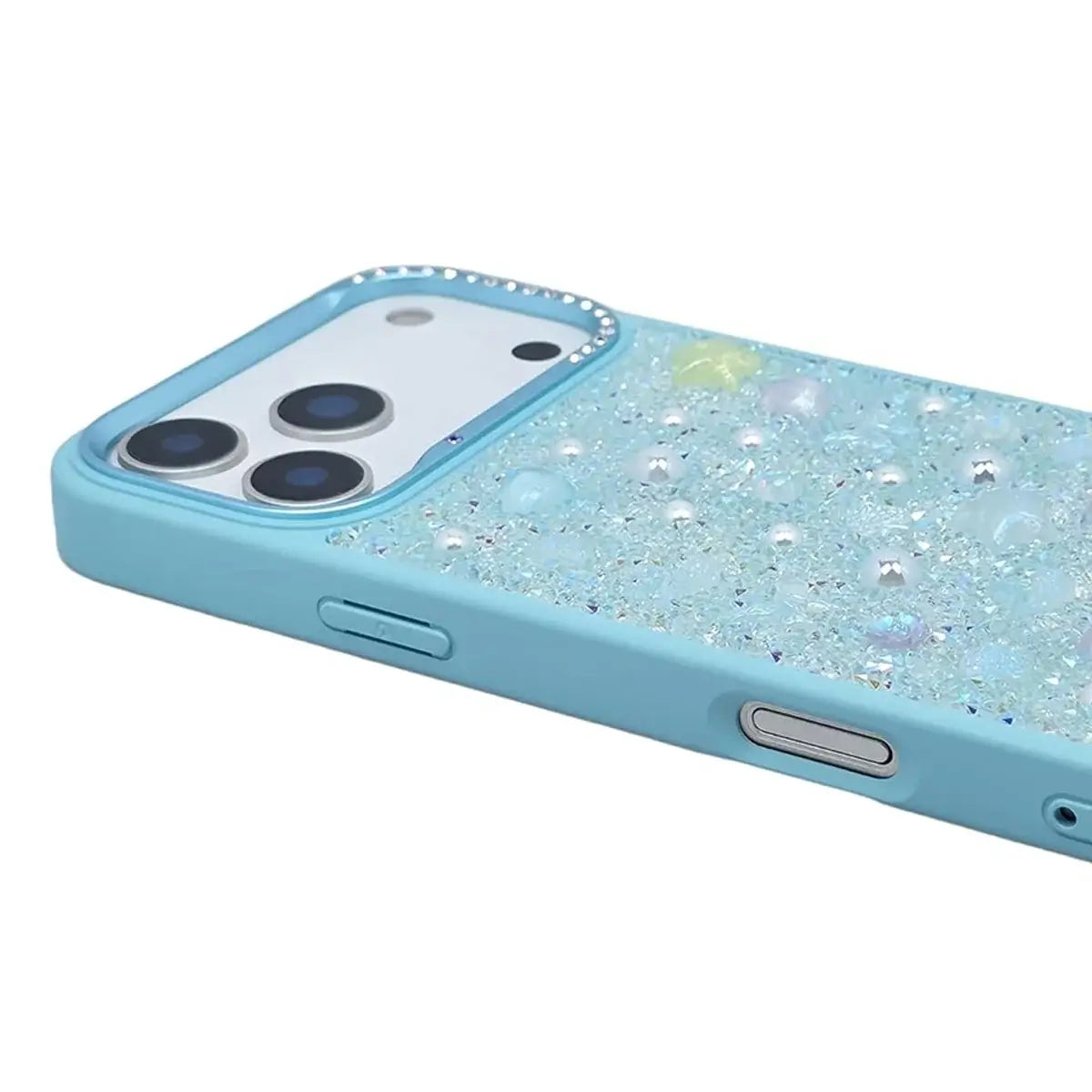 Buy Iridescent Feather Glitter Case for iPhone: MagSafe Compatible, Slim Anti-Drop Shield - LUMI at Caseles-iPhone 17 Pro Max, Light Purple
