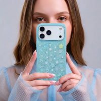 Buy Iridescent Feather Glitter Case for iPhone: MagSafe Compatible, Slim Anti-Drop Shield - LUMI at Caseles-iPhone 17 Pro Max, Light Purple