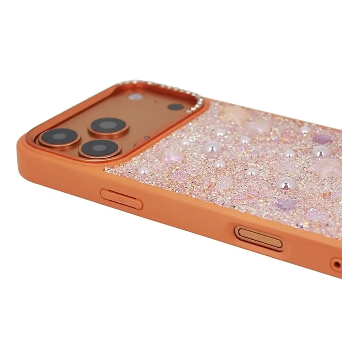 Buy Iridescent Feather Glitter Case for iPhone: MagSafe Compatible, Slim Anti-Drop Shield - LUMI at Caseles-iPhone 17 Pro Max, Light Purple