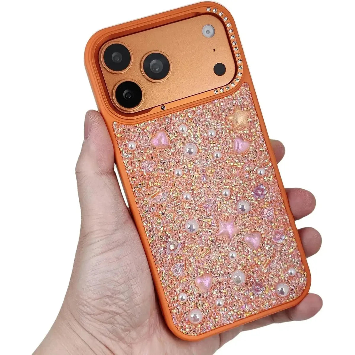 Buy Iridescent Feather Glitter Case for iPhone: MagSafe Compatible, Slim Anti-Drop Shield - LUMI at Caseles-iPhone 17 Pro Max, Light Purple