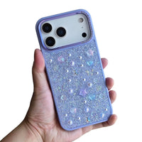 Buy Iridescent Feather Glitter Case for iPhone: MagSafe Compatible, Slim Anti-Drop Shield - LUMI at Caseles-iPhone 17 Pro Max, Light Purple