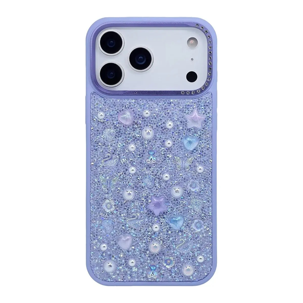 Buy Iridescent Feather Glitter Case for iPhone: MagSafe Compatible, Slim Anti-Drop Shield - LUMI at Caseles-iPhone 17 Pro Max, Light Purple