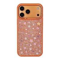 Buy Iridescent Feather Glitter Case for iPhone: MagSafe Compatible, Slim Anti-Drop Shield - LUMI at Caseles-iPhone 17 Pro Max, Orange