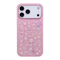 Buy Iridescent Feather Glitter Case for iPhone: MagSafe Compatible, Slim Anti-Drop Shield - LUMI at Caseles-iPhone 17 Pro Max, Pink