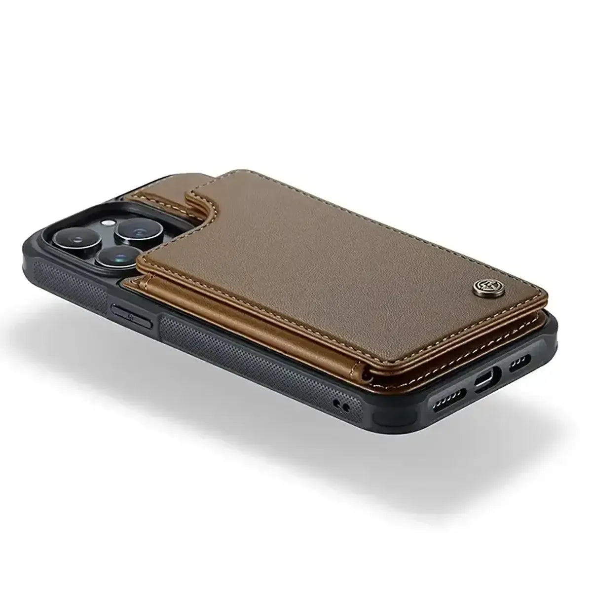 Buy Leather Flip Folio Phone Wallet Case, Magnetic Snap & RFID Blocking Card Slots, Kickstand Shockproof Protective Cover - NASH at Caseles-iPhone 17 Pro Max, Nash-Black