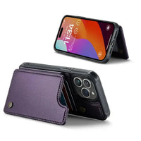 Buy Leather Flip Folio Phone Wallet Case, Magnetic Snap & RFID Blocking Card Slots, Kickstand Shockproof Protective Cover - NASH at Caseles-iPhone 16 Pro Max, Nash-Black