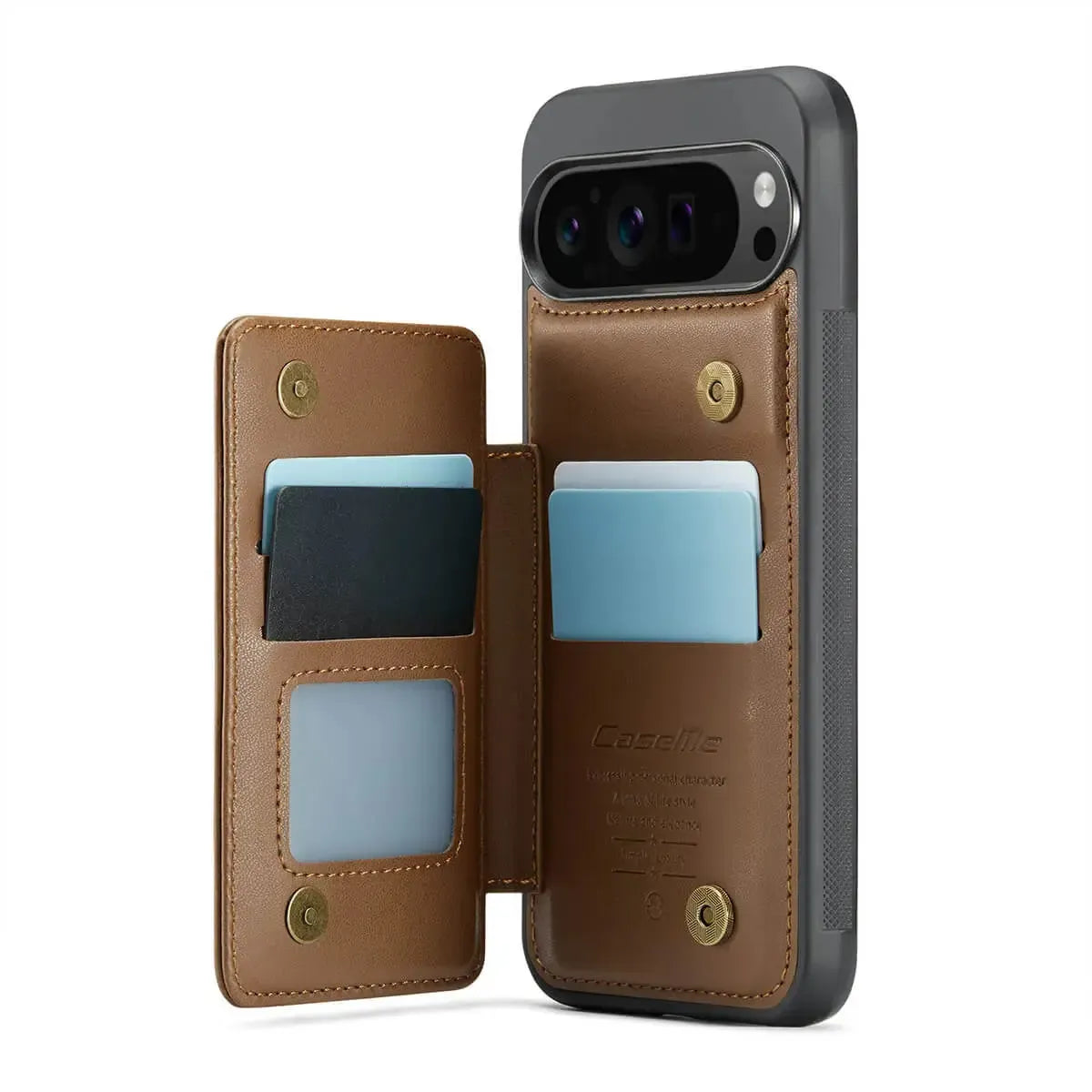 Buy Leather Flip Folio Phone Wallet Case, Magnetic Snap & RFID Blocking Card Slots, Kickstand Shockproof Protective Cover - NASHUA at Caseles-Google Pixel 10 Pro XL, Nash-Black