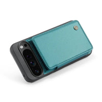 Buy Leather Flip Folio Phone Wallet Case, Magnetic Snap & RFID Blocking Card Slots, Kickstand Shockproof Protective Cover - NASHUA at Caseles-Google Pixel 10 Pro XL, Nash-Black