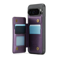Buy Leather Flip Folio Phone Wallet Case, Magnetic Snap & RFID Blocking Card Slots, Kickstand Shockproof Protective Cover - NASHUA at Caseles-Google Pixel 10 Pro XL, Nash-Black