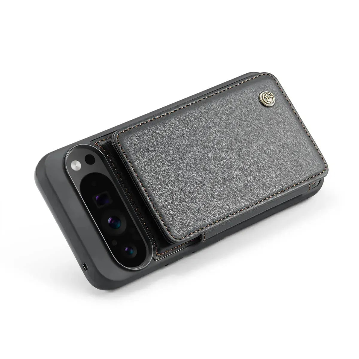 Buy Leather Flip Folio Phone Wallet Case, Magnetic Snap & RFID Blocking Card Slots, Kickstand Shockproof Protective Cover - NASHUA at Caseles-Google Pixel 10 Pro XL, Nash-Black