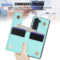 Buy Diamond Pattern Leather Wallet Case for Galaxy Z Fold, Multi-Card Slots & Ring Stand Cover - NATTIE at Caseles-Samsung Galaxy Z Fold 7, Black