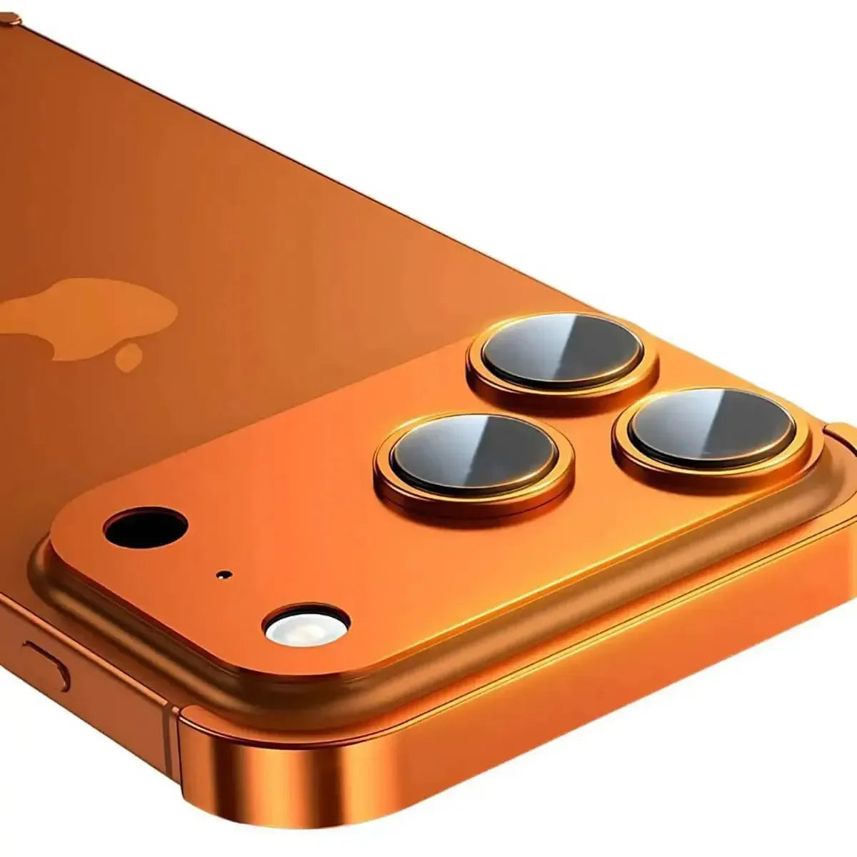 Buy Metal Corner Bumper iPhone Case, Frameless Lens Protector, EdgeGuard Protective Cover - Owen at Caseles-iPhone 17 Pro Max, Orange