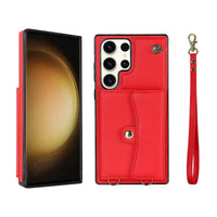 Buy Crossbody Wallet Phone Case, Magnetic Closure Flip Handbag, Leather, Card Holder, Wrist Strap Lanyard, RFID Blocking Kickstand Cover - OLIANA at Caseles-Samsung Galaxy S25 Ultra, Oliana-Brown