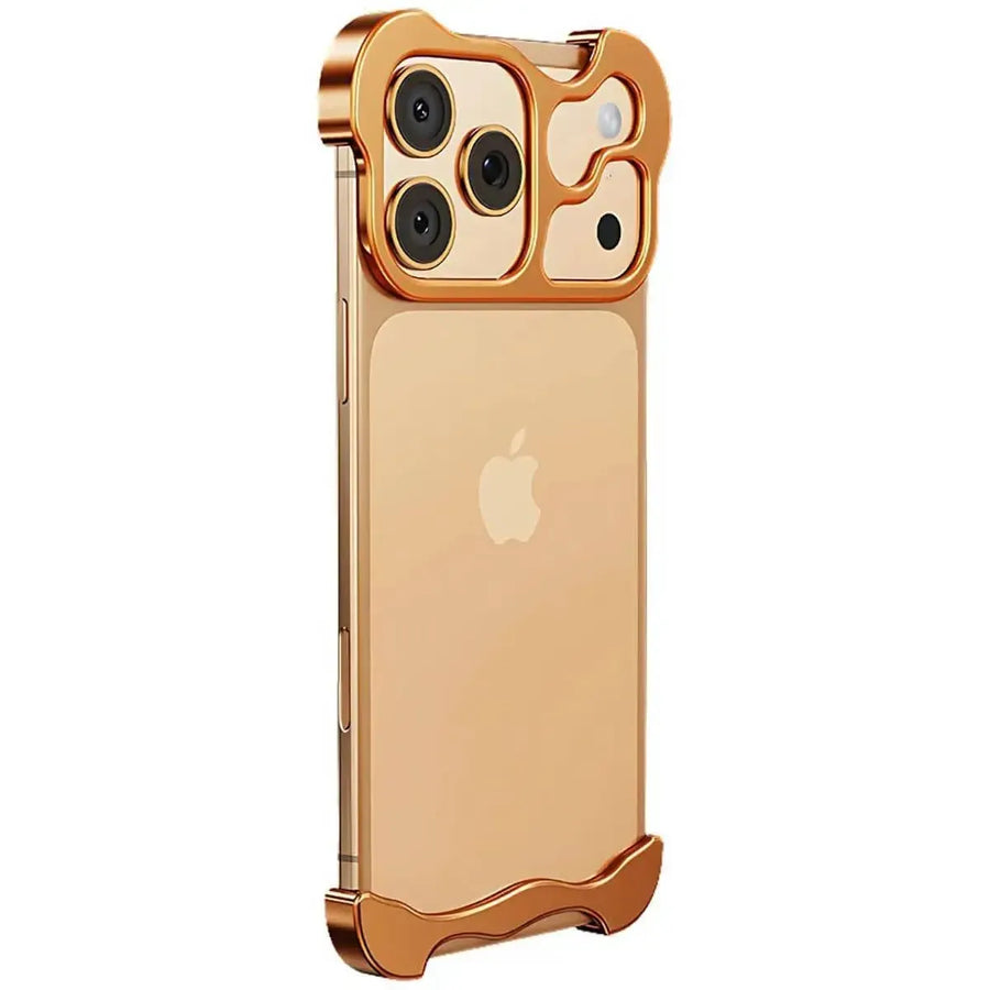Buy Aluminum Alloy Anti-fall Heat Dissipation Bezel Slim iPhone Case , Pekah at Caseles -iPhone 17 Pro Max, Orange