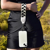 PHONE STRAP WITH ZIPPERED POUCH