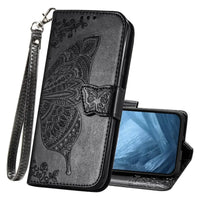 Buy Wallet Case for Google Pixel, Leather Flip Cover with Card Slots, Wrist Strap, Butterfly Embossed Design, Stand Feature for Women - Piper at Caseles-Google Pixel 10 Pro XL, Black