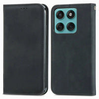 Buy Skin Touch Leather Wallet Case with Magnetic Closure, Slim Card Holder Flip Cover with Foldable Kickstand, Shockproof Protective Phone Case - Rhodes at Caseles-Motorola Edge Plus (2026), Bronze