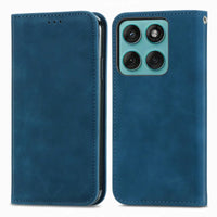Buy Skin Touch Leather Wallet Case with Magnetic Closure, Slim Card Holder Flip Cover with Foldable Kickstand, Shockproof Protective Phone Case - Rhodes at Caseles-Motorola Edge Plus (2026), Bronze