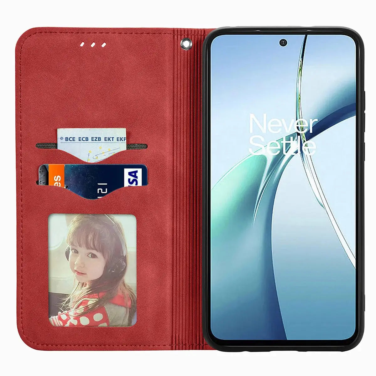 Buy Skin Touch Leather Wallet Case with Magnetic Closure, Slim Card Holder Flip Cover with Foldable Kickstand, Shockproof Protective Phone Case - Rhodes at Caseles-Motorola Edge Plus (2026), Bronze
