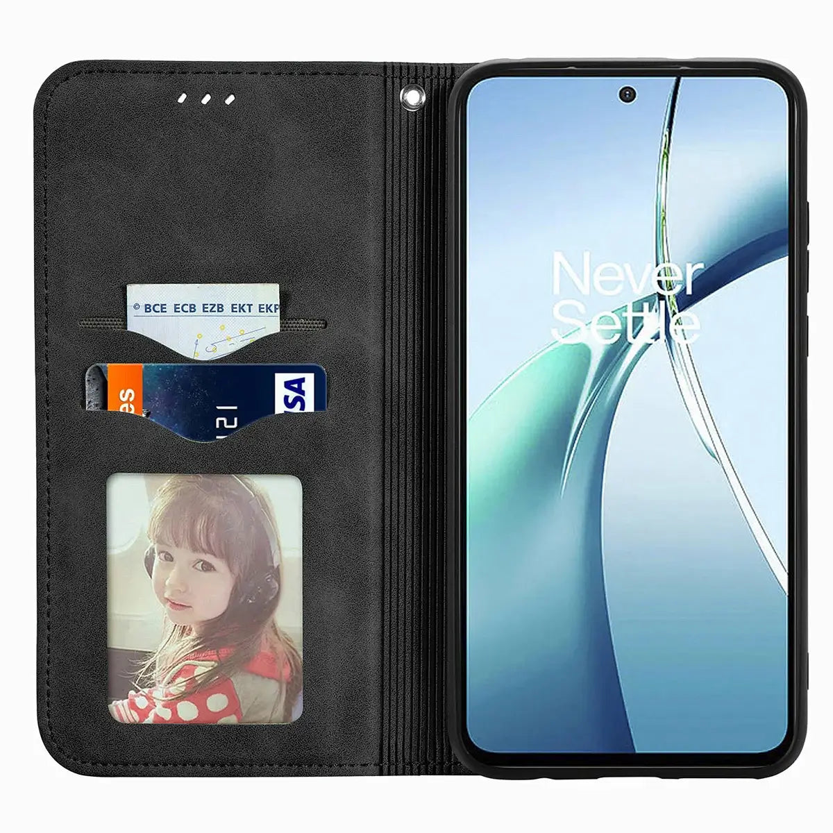 Buy Skin Touch Leather Wallet Case with Magnetic Closure, Slim Card Holder Flip Cover with Foldable Kickstand, Shockproof Protective Phone Case - Rhodes at Caseles-Motorola Edge Plus (2026), Bronze