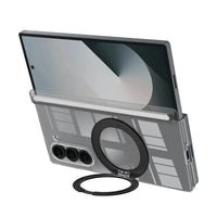 Buy Caseles Z Fold 7, Z Flip 7 360° Rotatable Stand Ring Holder, Compatible with Magsafe, Magnetic Kickstand Shockproof Cover - ROWEN at Caseles-Samsung Galaxy Z Fold 7, Black