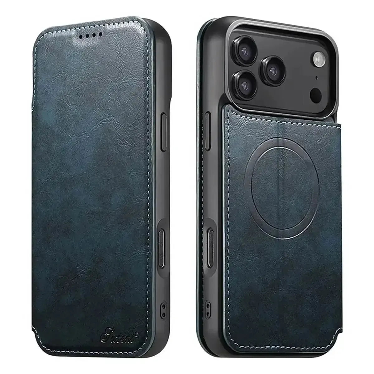 Buy Classic Wallet Phone Case, Support MagSafe Wireless Charging, Magnetic Flip, Premium Leather - SHAKAR at Caseles-iPhone 17 Pro Max, Shakar-Brown