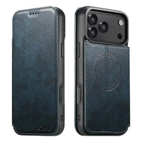 Buy Classic Wallet Phone Case, Support MagSafe Wireless Charging, Magnetic Flip, Premium Leather - SHAKAR at Caseles-iPhone 17 Pro Max, Shakar-Brown