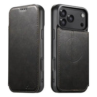 Buy Classic Wallet Phone Case, Support MagSafe Wireless Charging, Magnetic Flip, Premium Leather - SHAKAR at Caseles-iPhone 17 Pro Max, Shakar-Brown