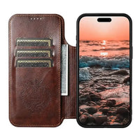 Buy Classic Wallet Phone Case, Support MagSafe Wireless Charging, Magnetic Flip, Premium Leather - SHAKAR at Caseles-iPhone 17 Pro Max, Shakar-Brown
