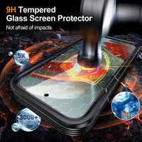 Buy Full-Body Rugged Shield for Google Pixel: 360° Magnetic Case with Built-in 9H+ Screen Protector - SPEX at Caseles-Google Pixel 10 Pro XL, Black