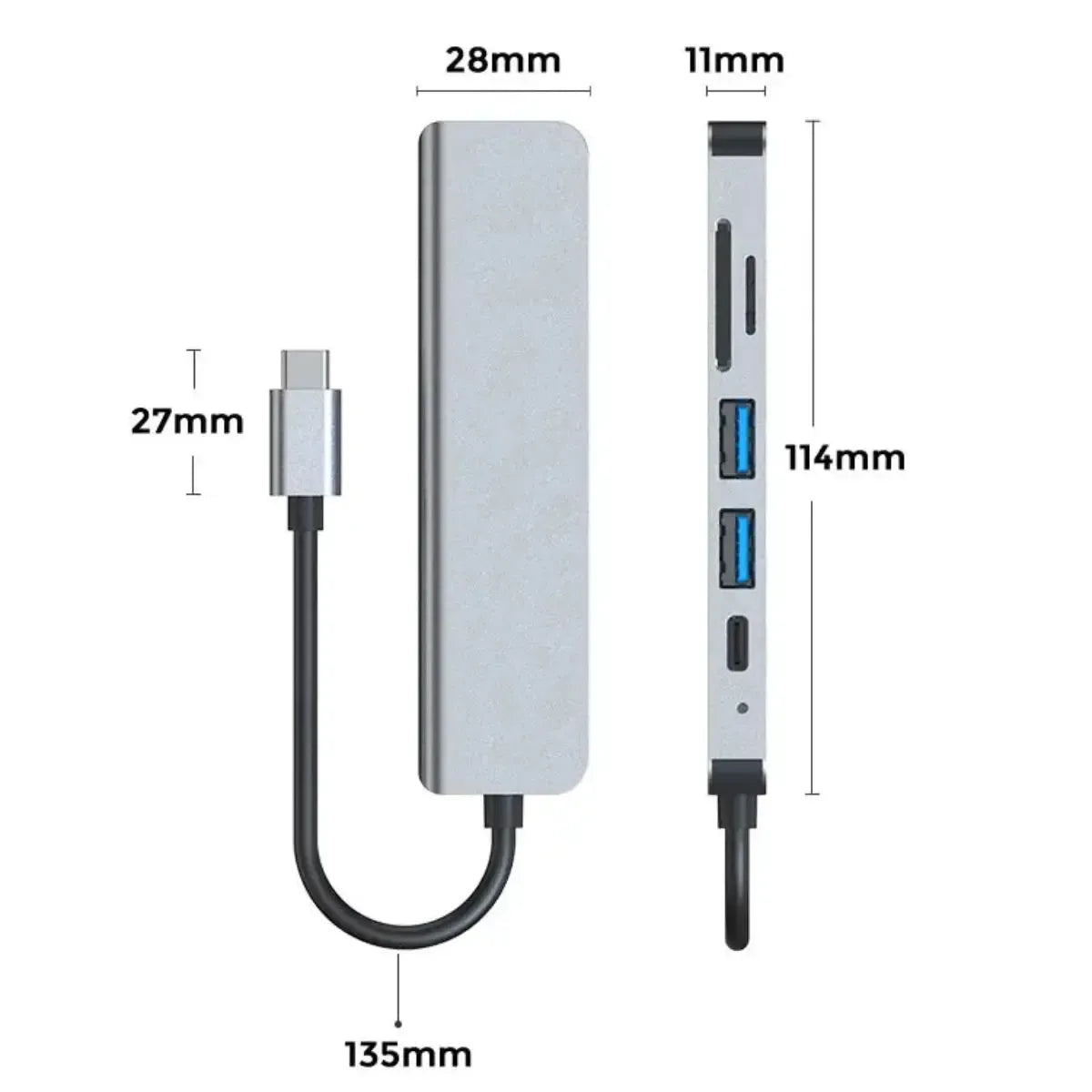 USB C HUB 6IN1