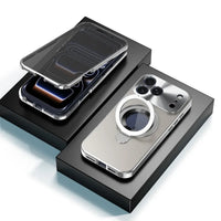 Buy Caseles Anti-Spy Metal Armor for iPhone: 360° Rotating Stand, 9H Privacy Glass & MagSafe Shield - VADEN at Caseles-iPhone 17 Pro Max, Orange