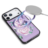 Buy 2-in-1 Floral Armor for iPhone: 15 Card Slots, Anti-Spy Shield, RFID Protection & MagSafe - Vala at Caseles-iPhone 17 Pro Max, Black