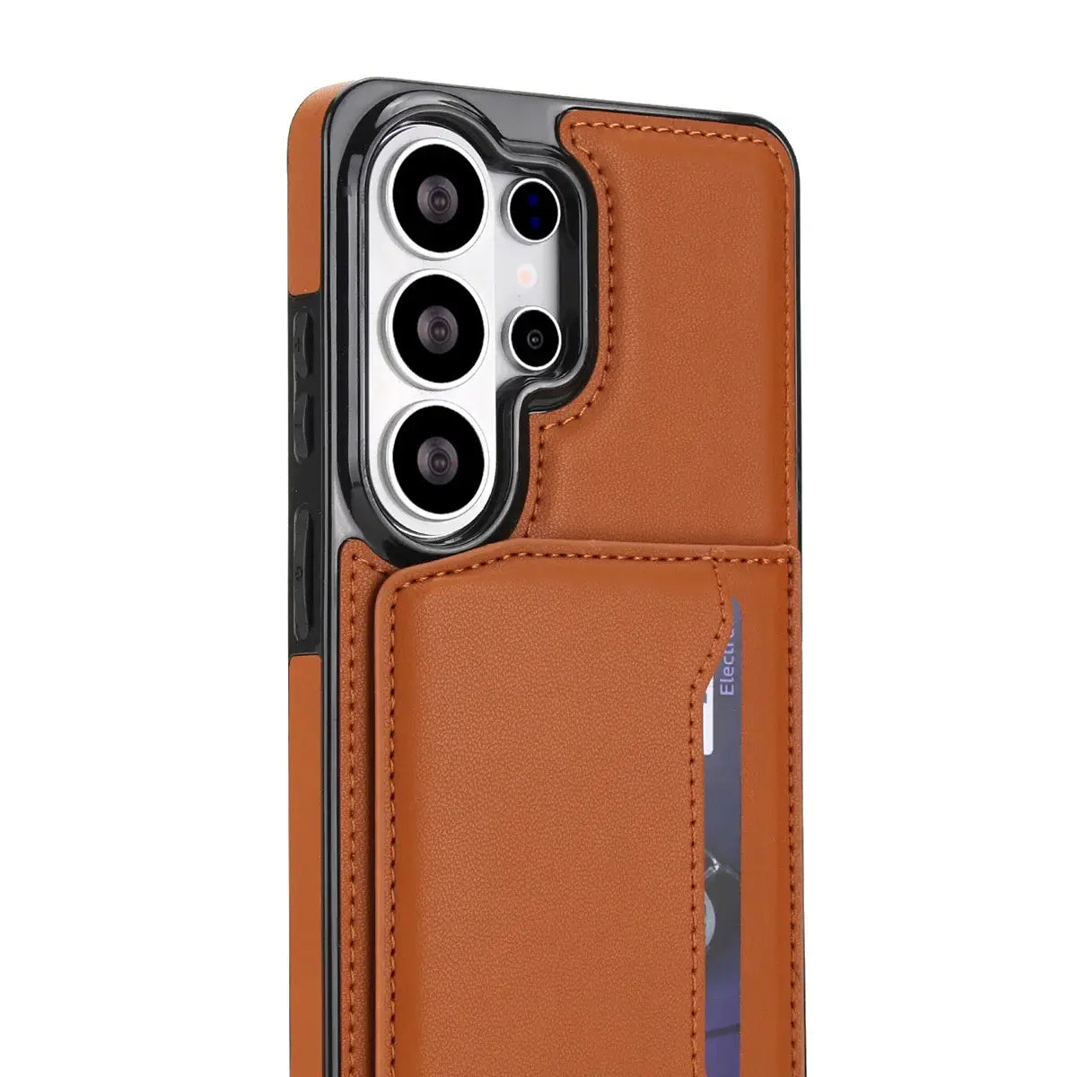 Buy Shockproof Protective Case with Card Holder, Magnetic Charging Compatibility & Hands-Free Viewing Stand - Vaun at Caseles-Samsung Galaxy S26 Ultra, Black