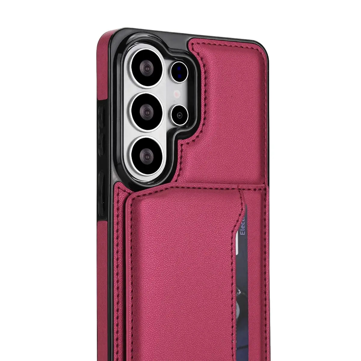 Buy Shockproof Protective Case with Card Holder, Magnetic Charging Compatibility & Hands-Free Viewing Stand - Vaun at Caseles-Samsung Galaxy S26 Ultra, Black