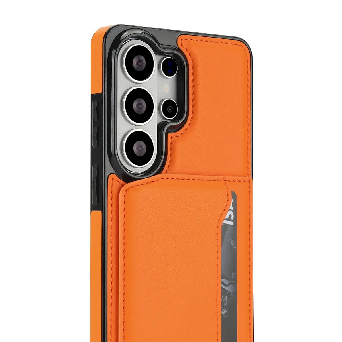 Buy Shockproof Protective Case with Card Holder, Magnetic Charging Compatibility & Hands-Free Viewing Stand - Vaun at Caseles-Samsung Galaxy S26 Ultra, Black