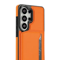 Buy Shockproof Protective Case with Card Holder, Magnetic Charging Compatibility & Hands-Free Viewing Stand - Vaun at Caseles-Samsung Galaxy S26 Ultra, Black