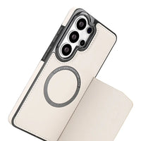 Buy Shockproof Protective Case with Card Holder, Magnetic Charging Compatibility & Hands-Free Viewing Stand - Vaun at Caseles-Samsung Galaxy S26 Ultra, Black