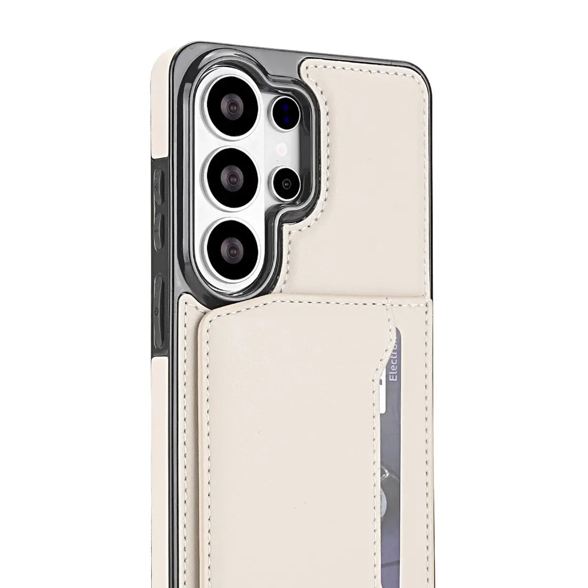 Buy Shockproof Protective Case with Card Holder, Magnetic Charging Compatibility & Hands-Free Viewing Stand - Vaun at Caseles-Samsung Galaxy S26 Ultra, Black