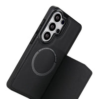 Buy Shockproof Protective Case with Card Holder, Magnetic Charging Compatibility & Hands-Free Viewing Stand - Vaun at Caseles-Samsung Galaxy S26 Ultra, Black
