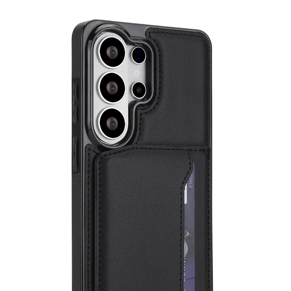 Buy Shockproof Protective Case with Card Holder, Magnetic Charging Compatibility & Hands-Free Viewing Stand - Vaun at Caseles-Samsung Galaxy S26 Ultra, Black