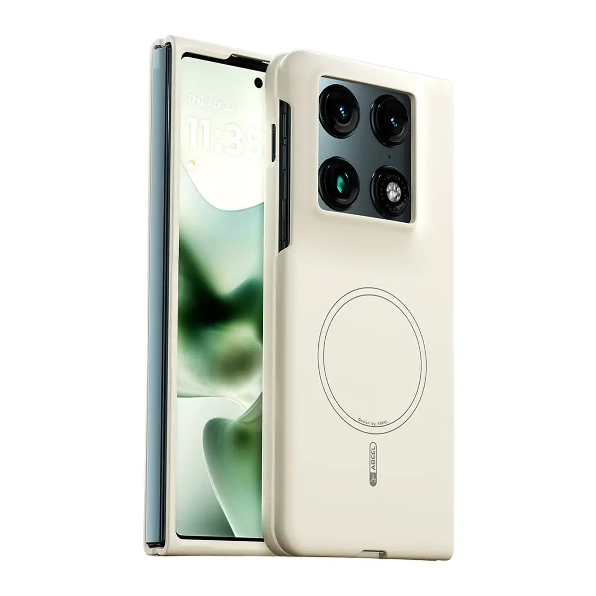 Buy Caseles Liquid Silicone Case for Moto Razr: N52 Magnetic Armor, Microfiber Lining & Slim Shield- vela at Caseles-Motorola Razr Fold, Beige