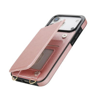 Buy Crossbody Wallet Case for iPhone, Magnetic Leather Flip Cover with Detachable Lanyard Strap, Card Holder & Kickstand, Shockproof Protection, Wyla at Caseles-iPhone 17 Pro Max, Black