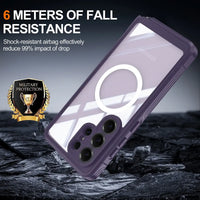 Buy Full-Body Rugged Shield for Galaxy S Series: 360° Magnetic Case with Built-in 9H+ Screen Protector - ZARK at Caseles-Samsung Galaxy S26 Ultra, Black