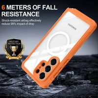 Buy Full-Body Rugged Shield for Galaxy S Series: 360° Magnetic Case with Built-in 9H+ Screen Protector - ZARK at Caseles-Samsung Galaxy S26 Ultra, Black