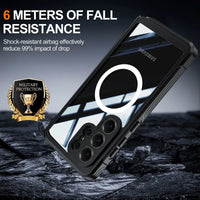 Buy Full-Body Rugged Shield for Galaxy S Series: 360° Magnetic Case with Built-in 9H+ Screen Protector - ZARK at Caseles-Samsung Galaxy S26 Ultra, Black