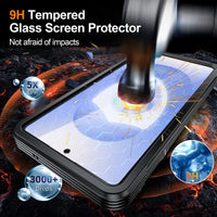 Buy Full-Body Rugged Shield for Galaxy S Series: 360° Magnetic Case with Built-in 9H+ Screen Protector - ZARK at Caseles-Samsung Galaxy S26 Ultra, Black